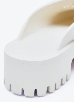 Perforated G Platform Slipper Shoes