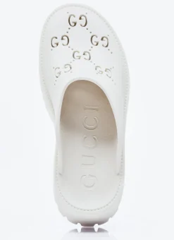 Perforated G Platform Slipper Shoes