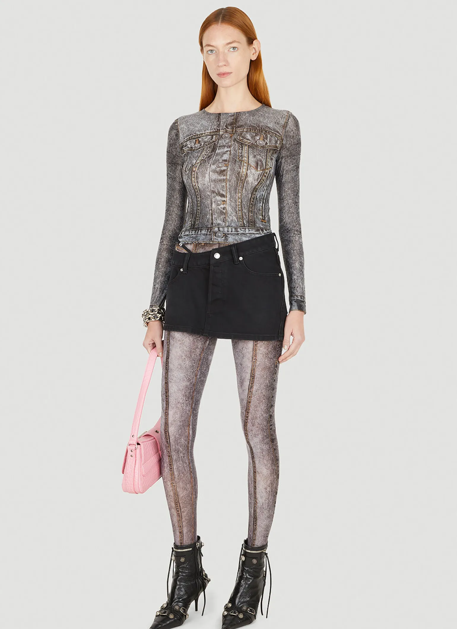 P-Koll F2 Denim Effect Leggings