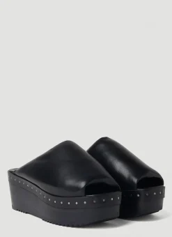 Platform Clog Mules