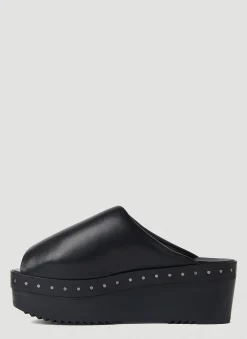 Platform Clog Mules