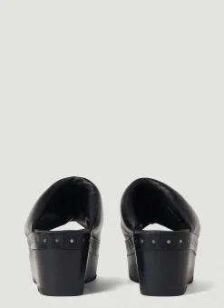 Platform Clog Mules
