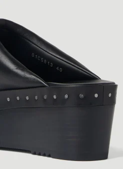 Platform Clog Mules