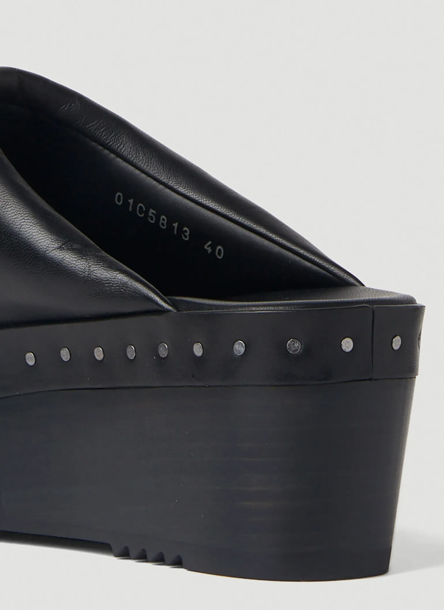 Platform Clog Mules