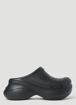 Platform Croc Mules