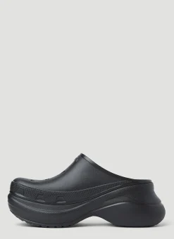 Platform Croc Mules
