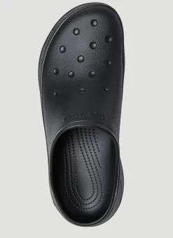 Platform Croc Mules