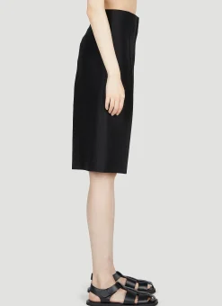 Pleated Bermuda Shorts