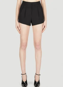 Pleated Tailored Shorts
