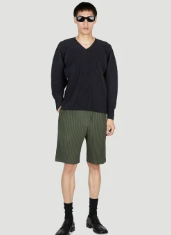 Plisse Long Sleeve Top