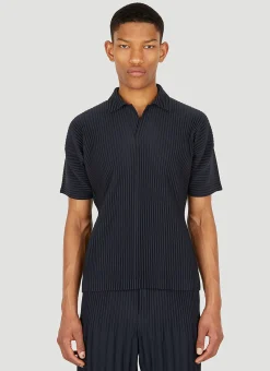 Plisse Polo Shirt