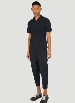 Plisse Polo Shirt