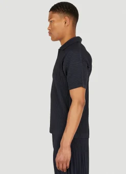 Plisse Polo Shirt