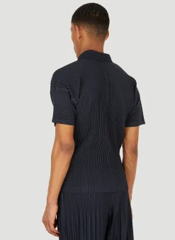Plisse Polo Shirt