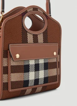 Pocket Check Mini Shoulder Bag