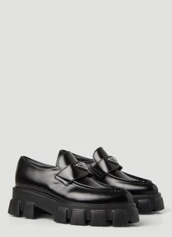 Pointed Toe Monolith Loafers