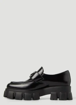 Pointed Toe Monolith Loafers