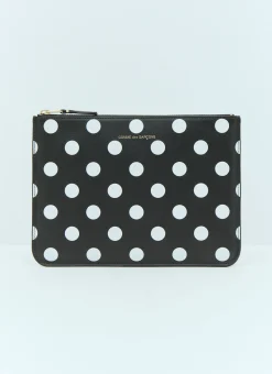 Polka Dot Leather Pouch