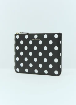 Polka Dot Leather Pouch