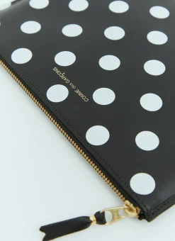 Polka Dot Leather Pouch