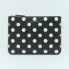 Polka Dot Leather Pouch