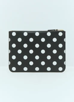 Polka Dot Leather Pouch