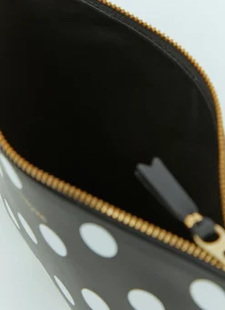 Polka Dot Leather Pouch
