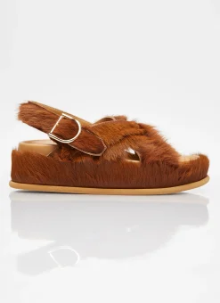 Ponyhair Sandals