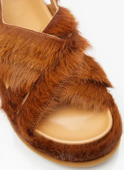 Ponyhair Sandals