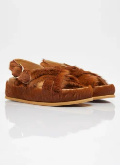 Ponyhair Sandals