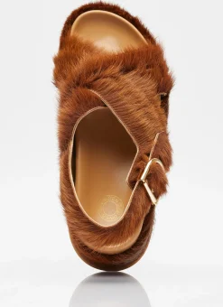 Ponyhair Sandals