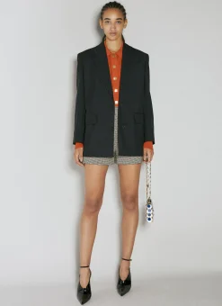 Prince Of Wales Pleated Shorts