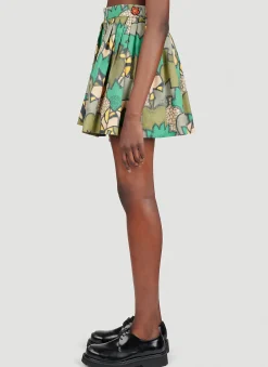 Printed Mini Skirt