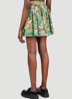 Printed Mini Skirt
