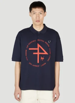 Printed Polo Top