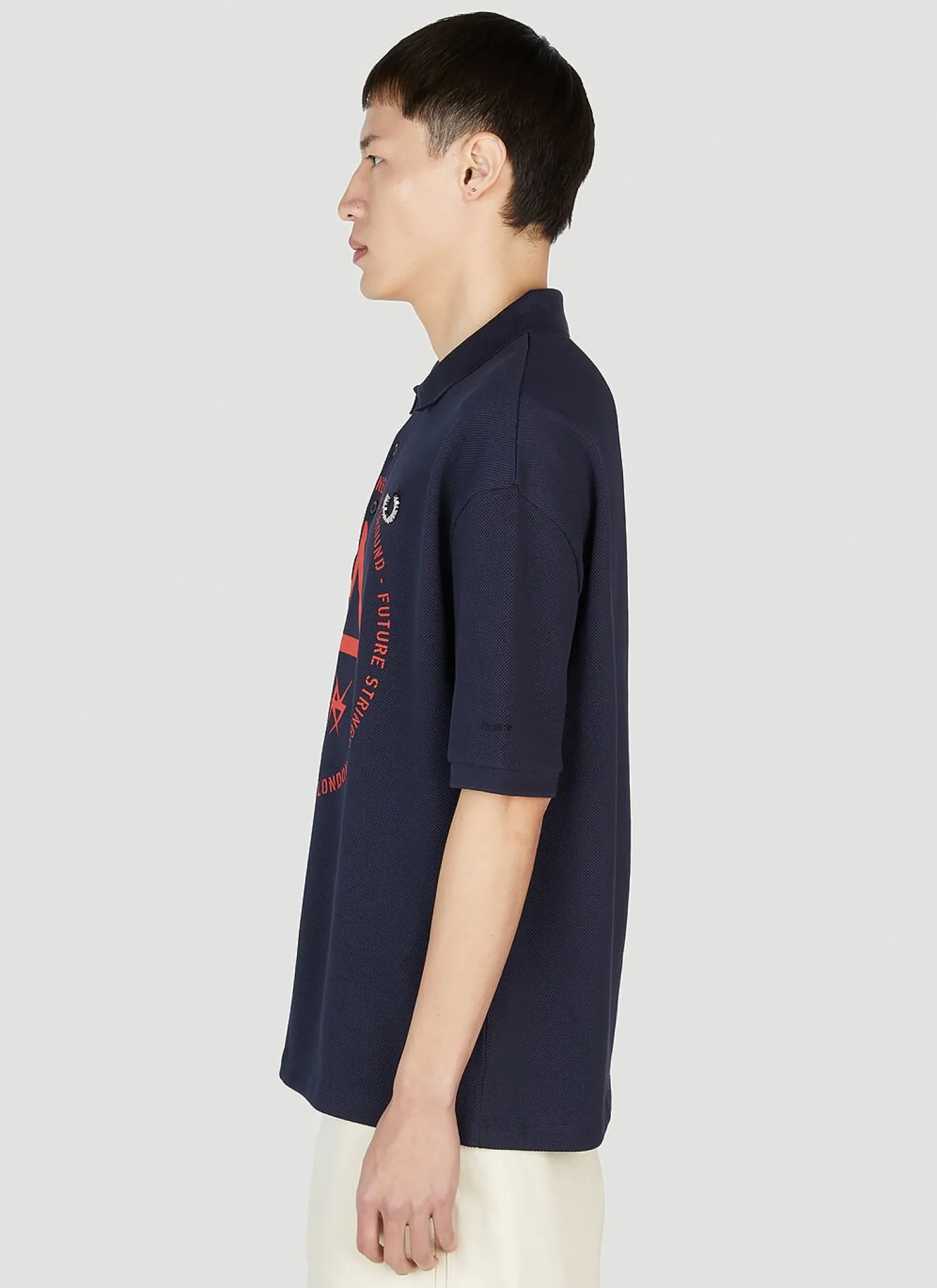 Printed Polo Top
