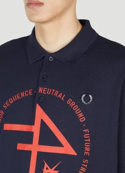 Printed Polo Top