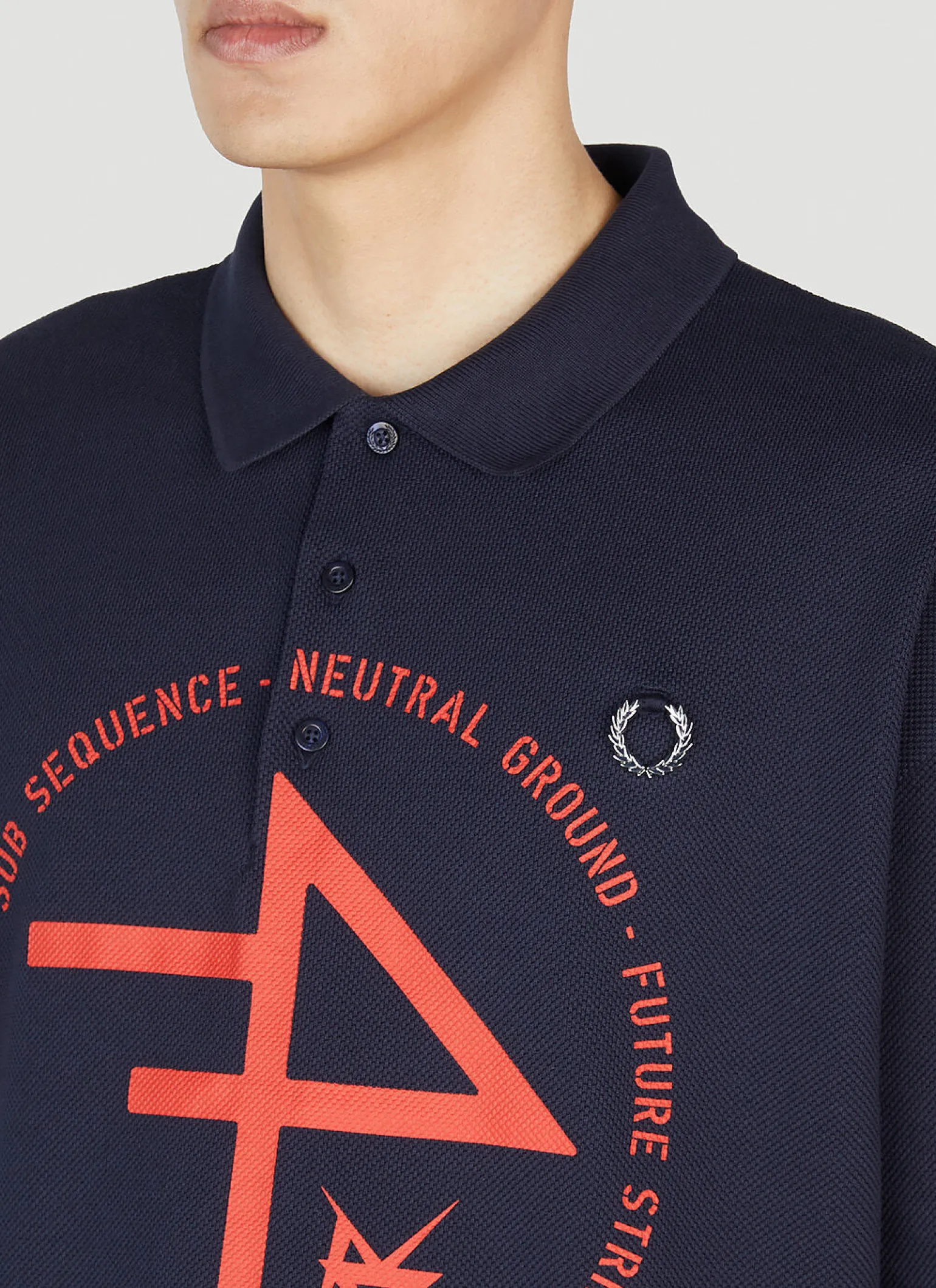 Printed Polo Top
