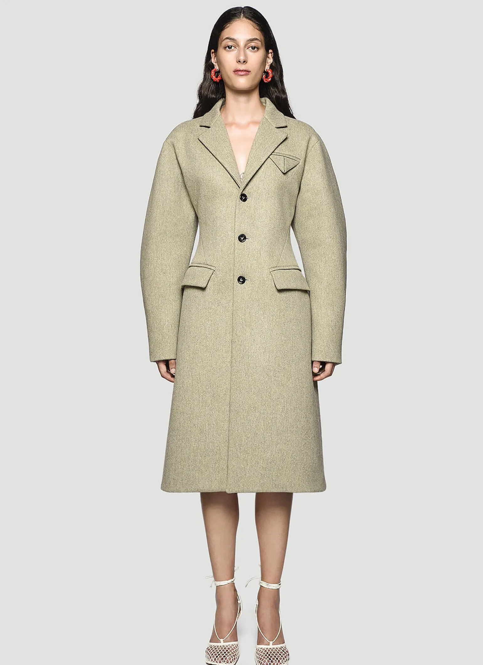 Puff-Sleeve Coat