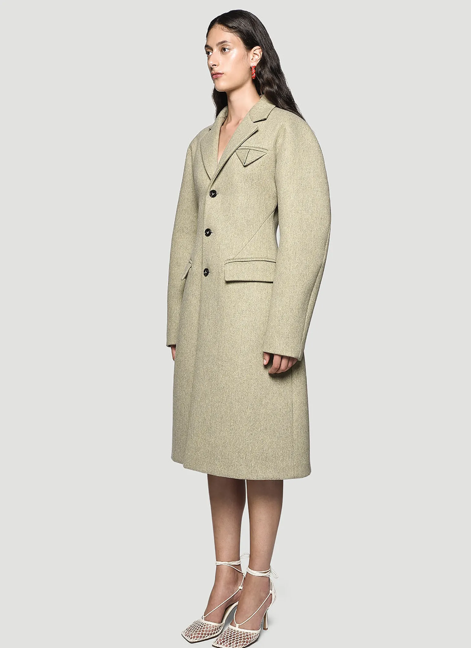 Puff-Sleeve Coat