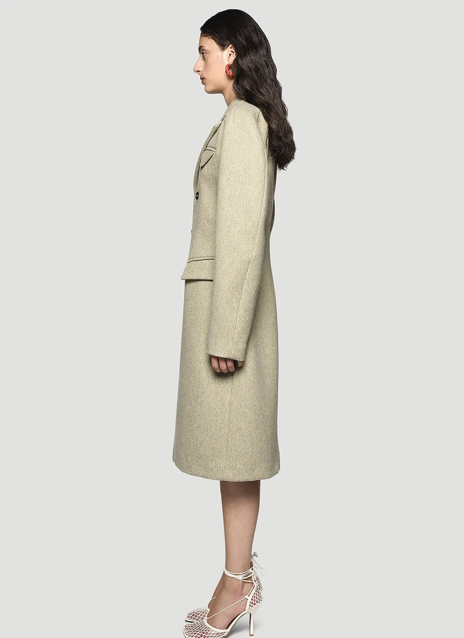 Puff-Sleeve Coat