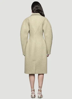 Puff-Sleeve Coat