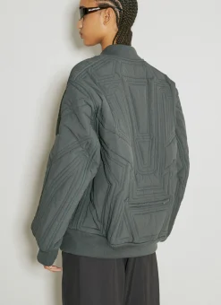 Quilted Bomber Jacket