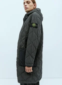 Quilted Compass Patch Coat