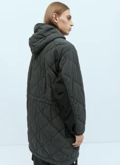 Quilted Compass Patch Coat