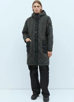 Quilted Compass Patch Coat
