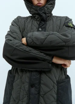Quilted Compass Patch Coat