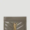Quilted Logo Plaque Cardholder