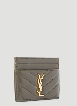 Quilted Logo Plaque Cardholder