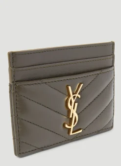 Quilted Logo Plaque Cardholder